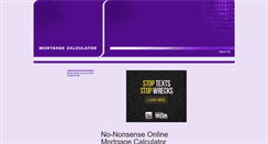 Desktop Screenshot of mortgagecalculator.co.uk